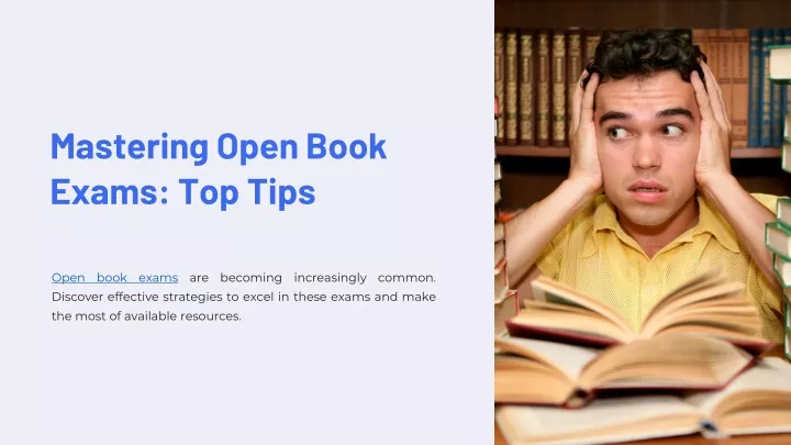 mastering open book exams top tips
