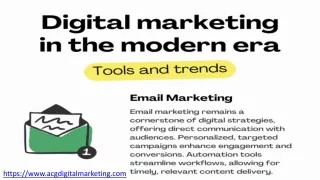 Digital Marketing in the modern era