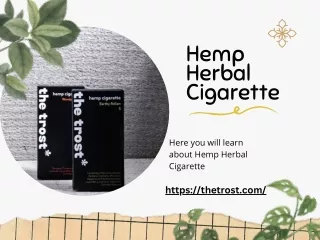Hemp Herbal Cigarette