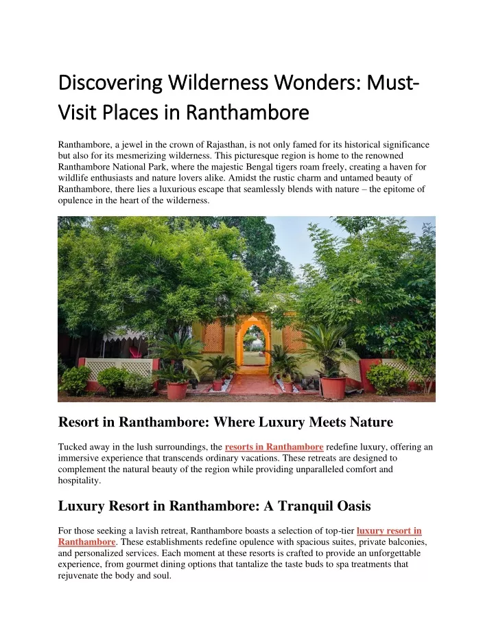 discovering wilderness wonders must discovering