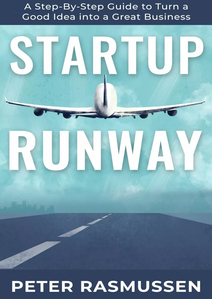 startup runway a step by step guide to turn