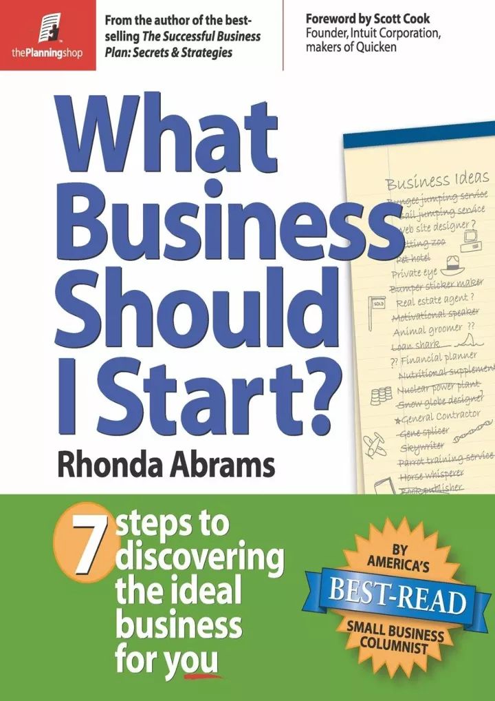 what business should i start 7 steps