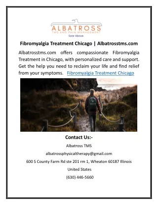 Fibromyalgia Treatment Chicago | Albatrosstms.com