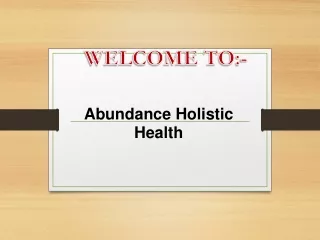 welcome to