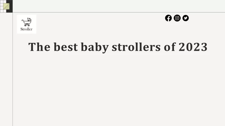 the best baby strollers of 2023