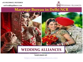 Most Reliable Marriage Bureau in Delhi NCR