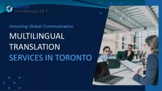 Bridging Cultures with Certified Translation Services in Toronto