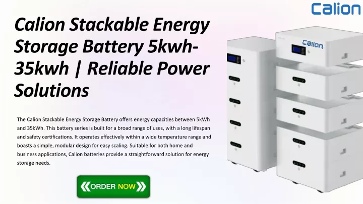 calion stackable energy storage battery 5kwh
