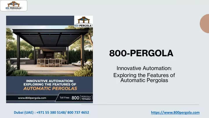 800 pergola