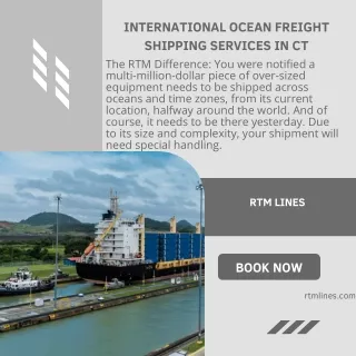 international ocean freight shipping services