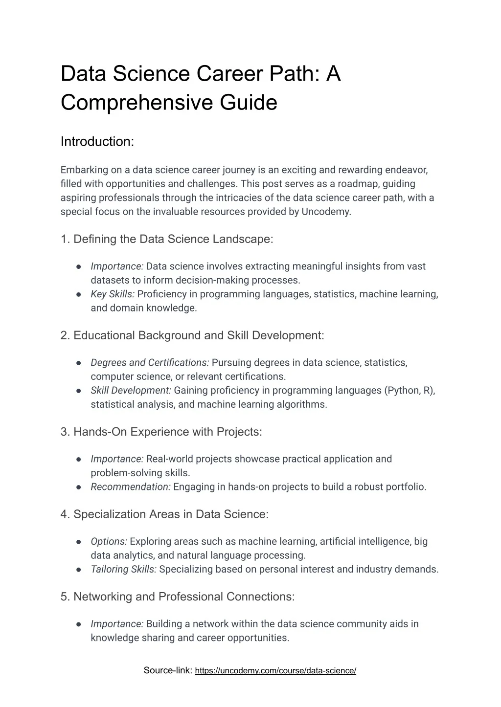 PPT - Data Science Career Path_ A Comprehensive Guide PowerPoint ...