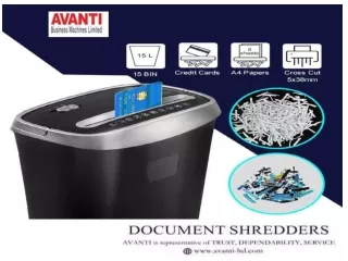 Buy Paper Shredding Machine For Home & Offices and Industries