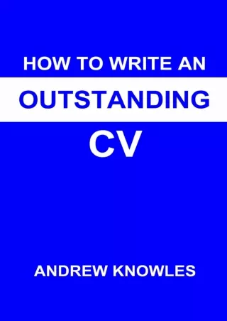 [PDF]❤️DOWNLOAD⚡️ How to write an outstanding CV