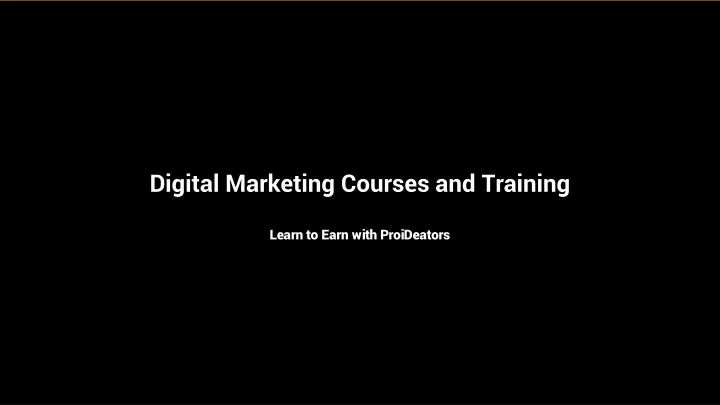 digital marketing courses and training