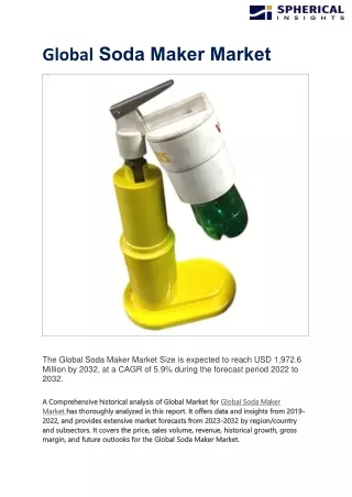 global soda maker market