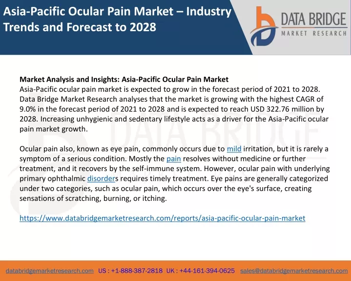 asia pacific ocular pain market industry trends