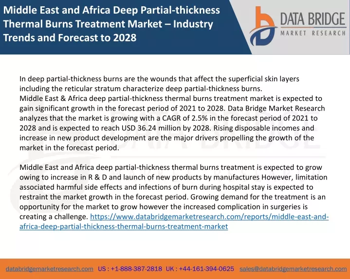 middle east and africa deep partial thickness