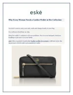 Why Every Woman Needs a Leather Wallet in Her Collection - slide 1