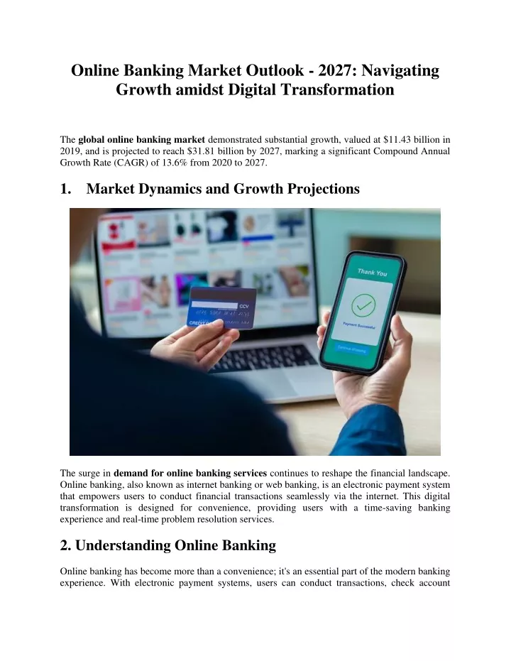 online banking market outlook 2027 navigating