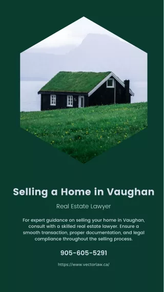 Lawyer for selling a home in Vaughan