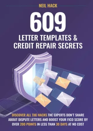 PDF/❤READ⚡  609 Letter Templates & Credit Repair Secrets: Discover All the Hacks
