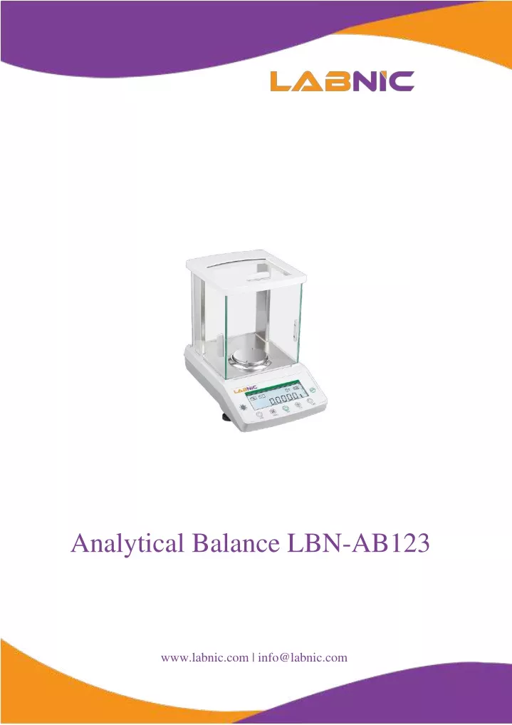 analytical balance lbn ab123