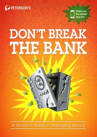 PDF/❤READ⚡/✔DOWNLOAD⭐  Don't Break the Bank: A Student's Guide to Managing Money