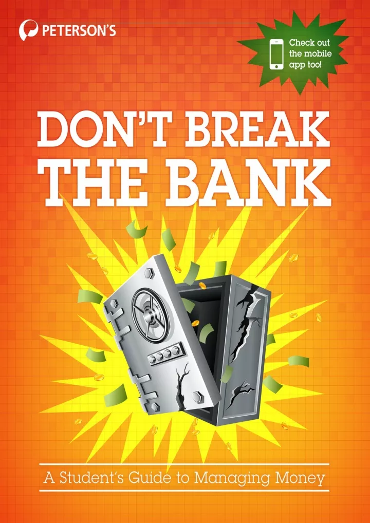 pdf read download don t break the bank a student