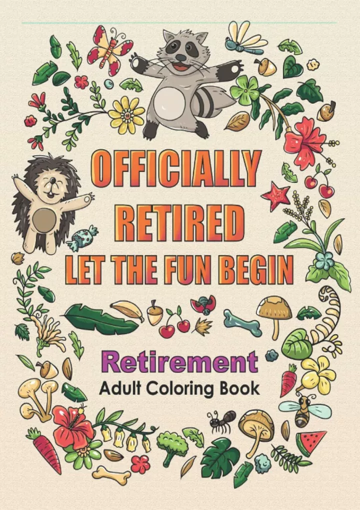pdf read download retirement adult coloring book