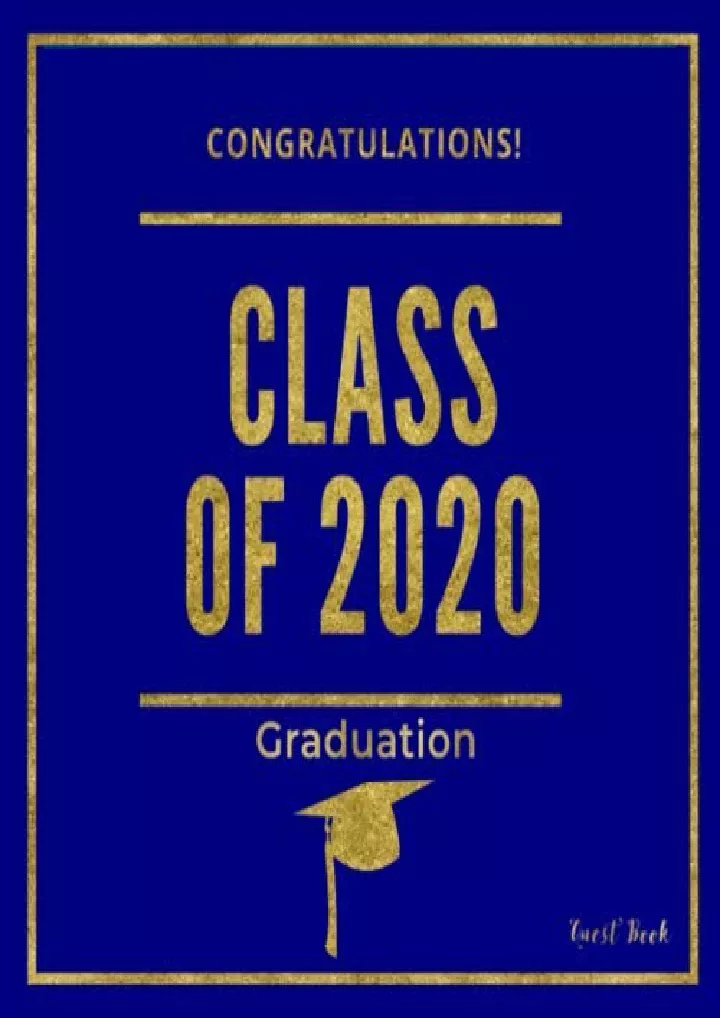 read download congratulations class of 2020