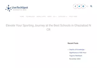 Elevate Your Sporting Journey at the Best School in Ghaziabad