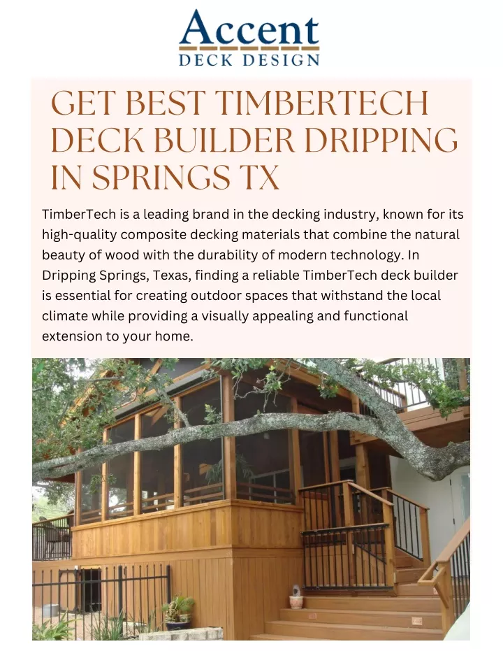 get best timbertech deck builder dripping