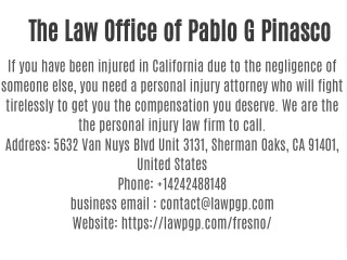 The Law Office of Pablo G Pinasco