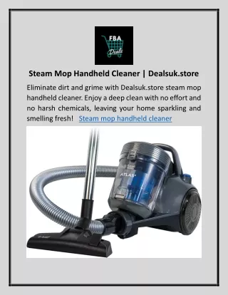 Steam Mop Handheld Cleaner | Dealsuk.store