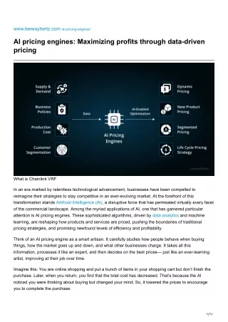 leewayhertz.com-AI pricing engines Maximizing profits through data-driven pricing