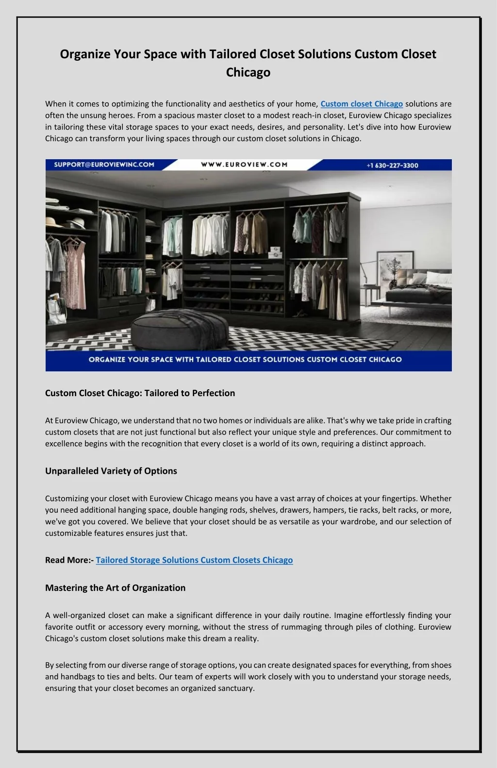 PPT - Personalized Storage Solutions for Any Space with Closet Design ...