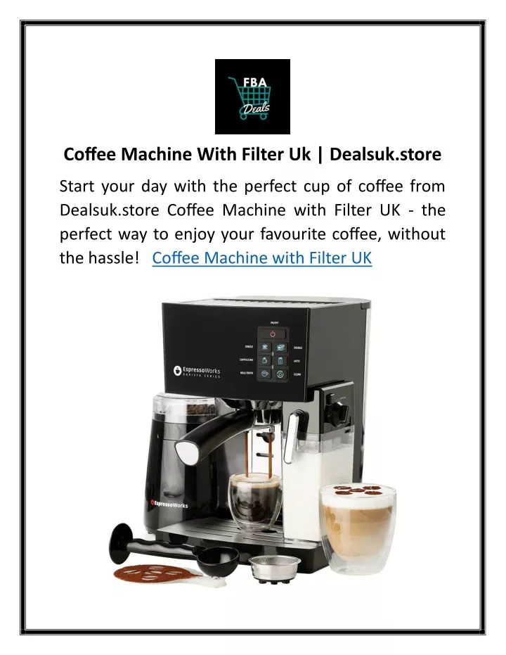 coffee machine with filter uk dealsuk store