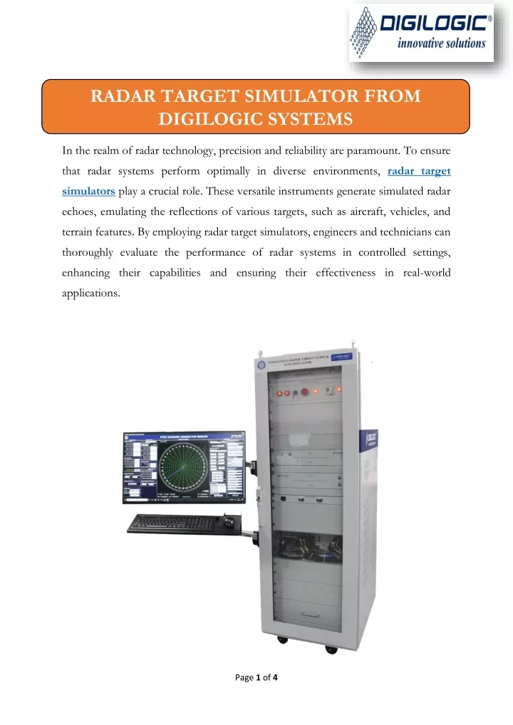 radar target simulator from digilogic systems