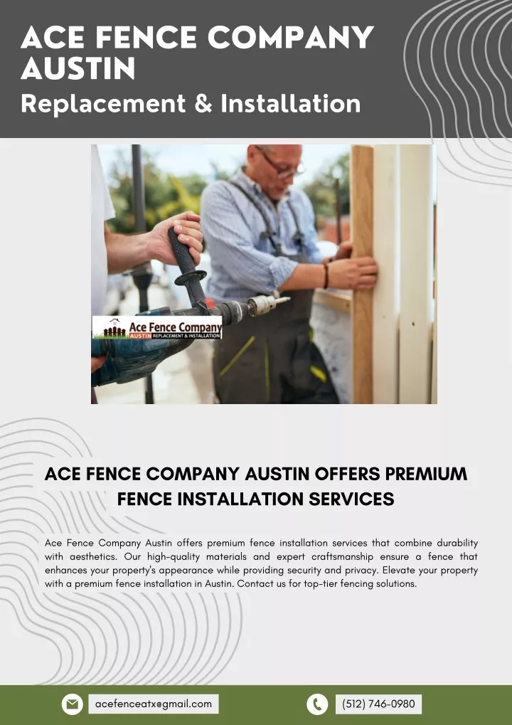 ace fence company austin replacement installation