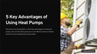 5 Key Advantages of using Heat Pumps