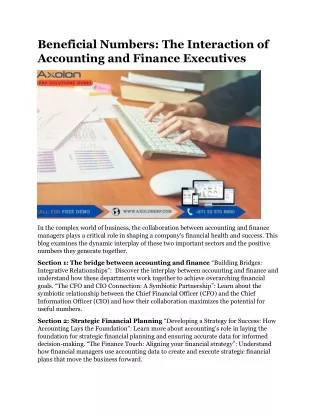 beneficial numbers the interaction of accounting