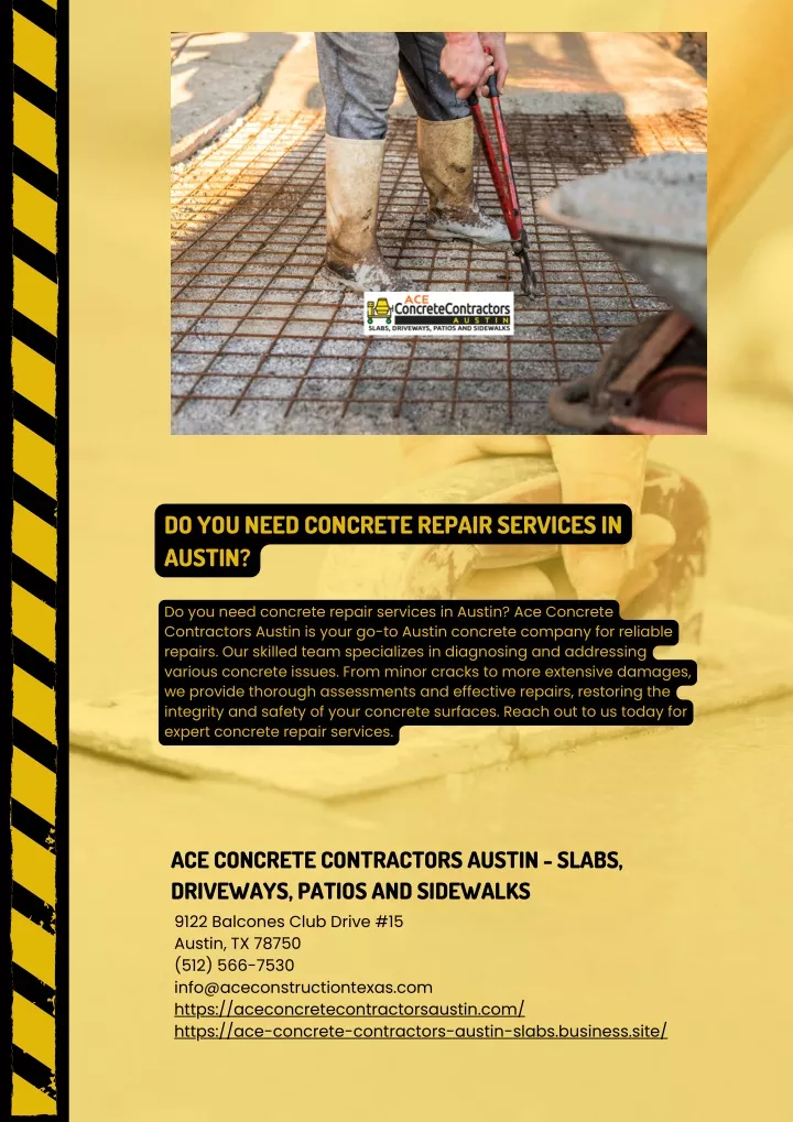 do you need concrete repair services in austin