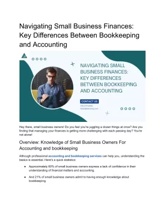navigating small business finances