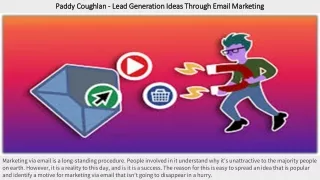 Paddy Coughlan - Lead Generation Ideas Through Email Marketing