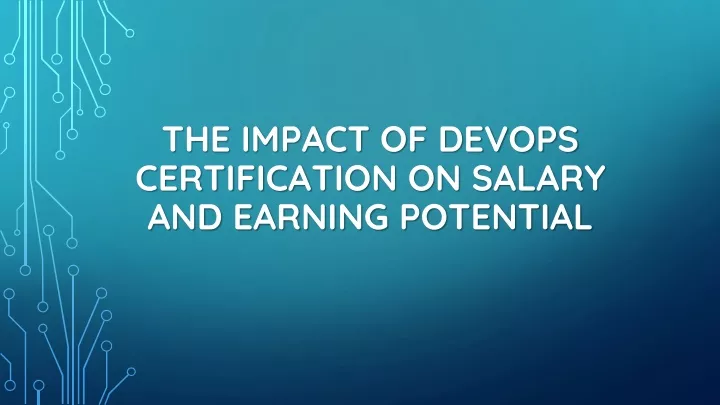 the impact of devops certification on salary and earning potential