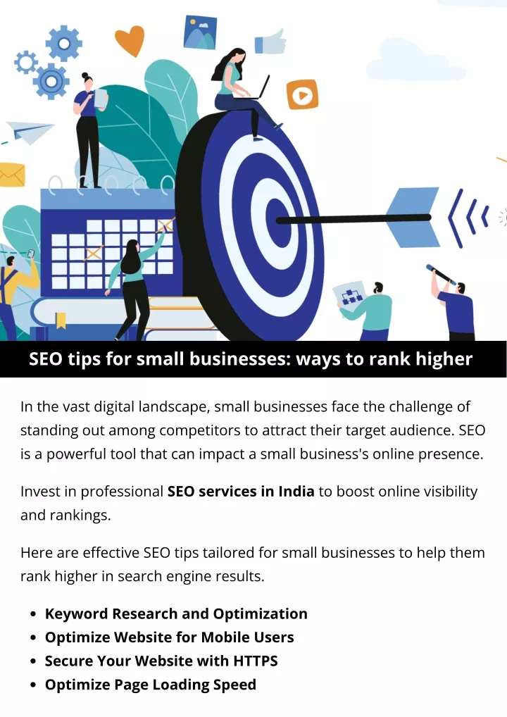 seo tips for small businesses ways to rank higher