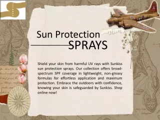 Sun Protection Sprays