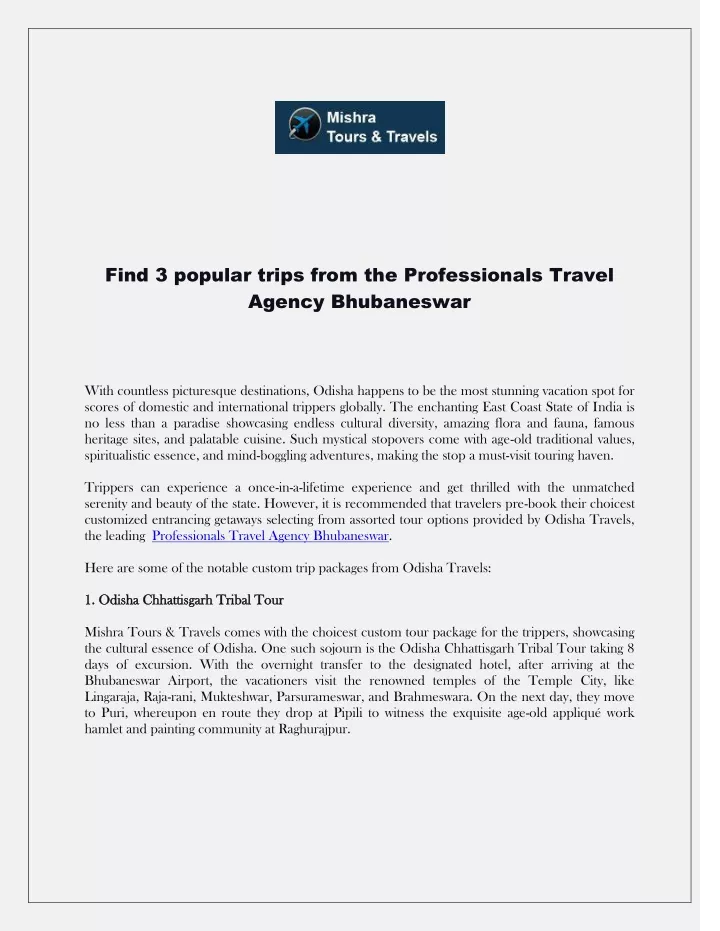 find 3 popular trips from the professionals