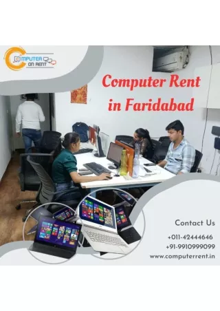 Computer on rent in Faridabad