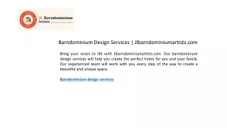 Barndominium Design Services | Jlbarndominiumartists.com